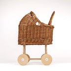 Wicker Doll Pram