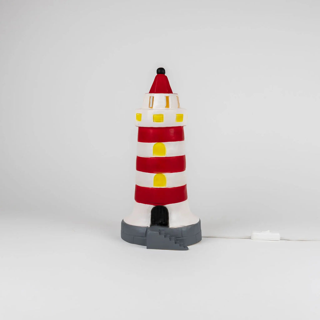 Red Lighthouse Lamp