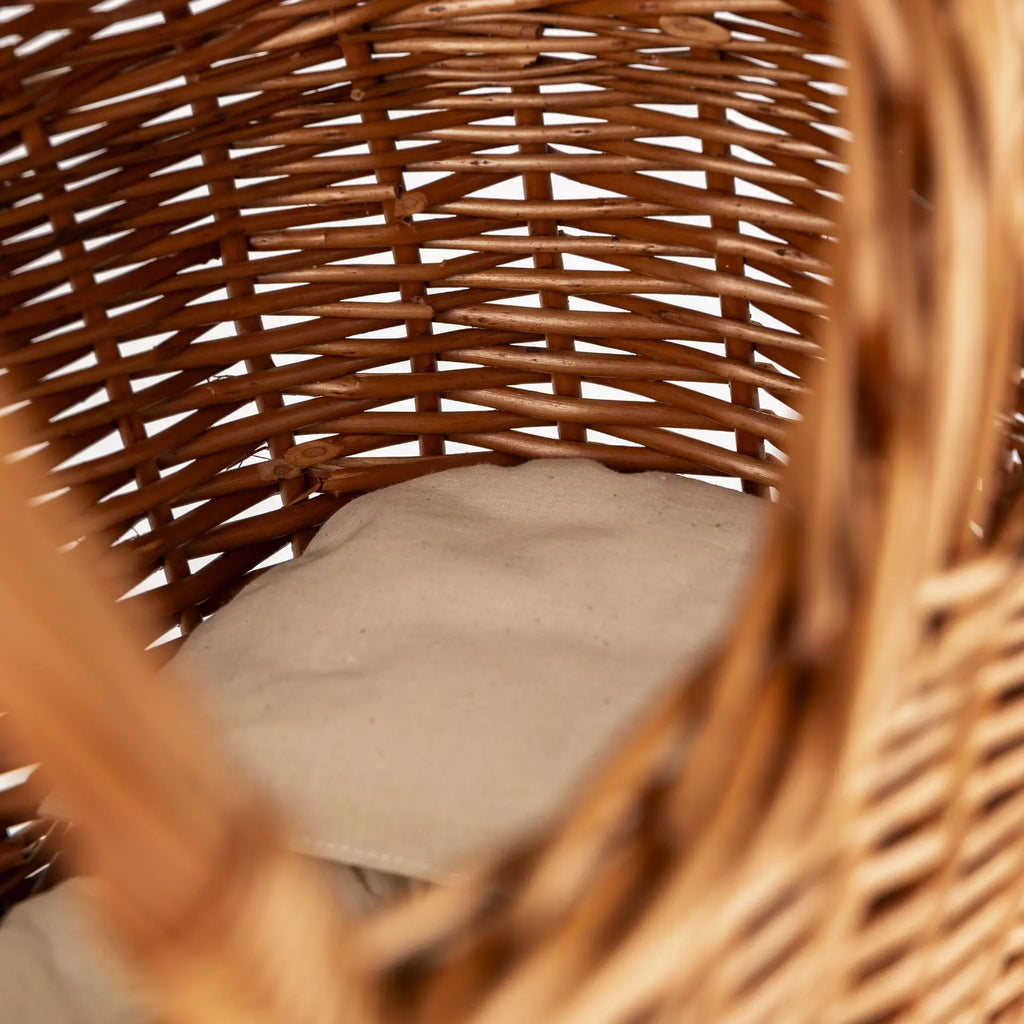 Wicker Doll Pram