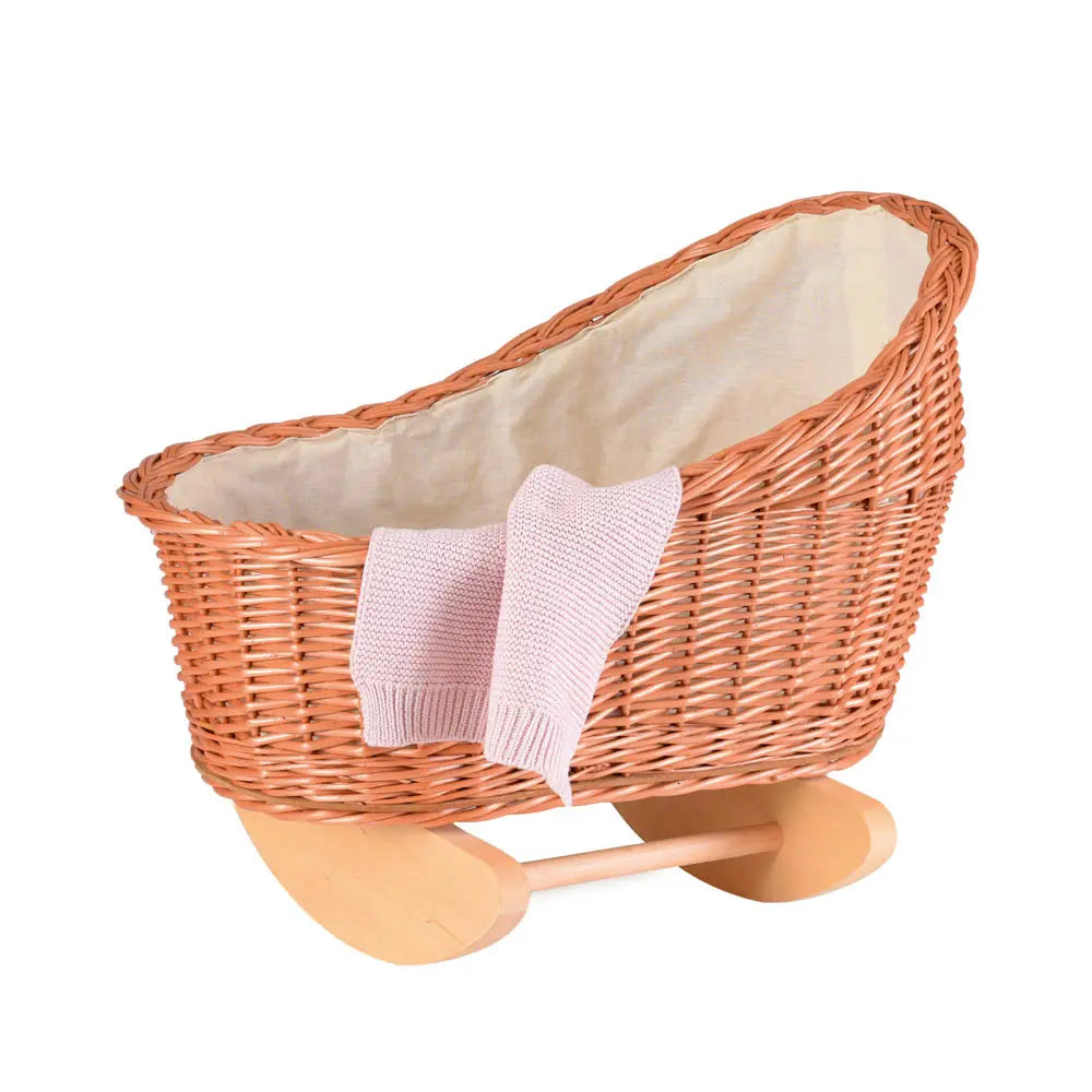 Wicker Doll Cradle