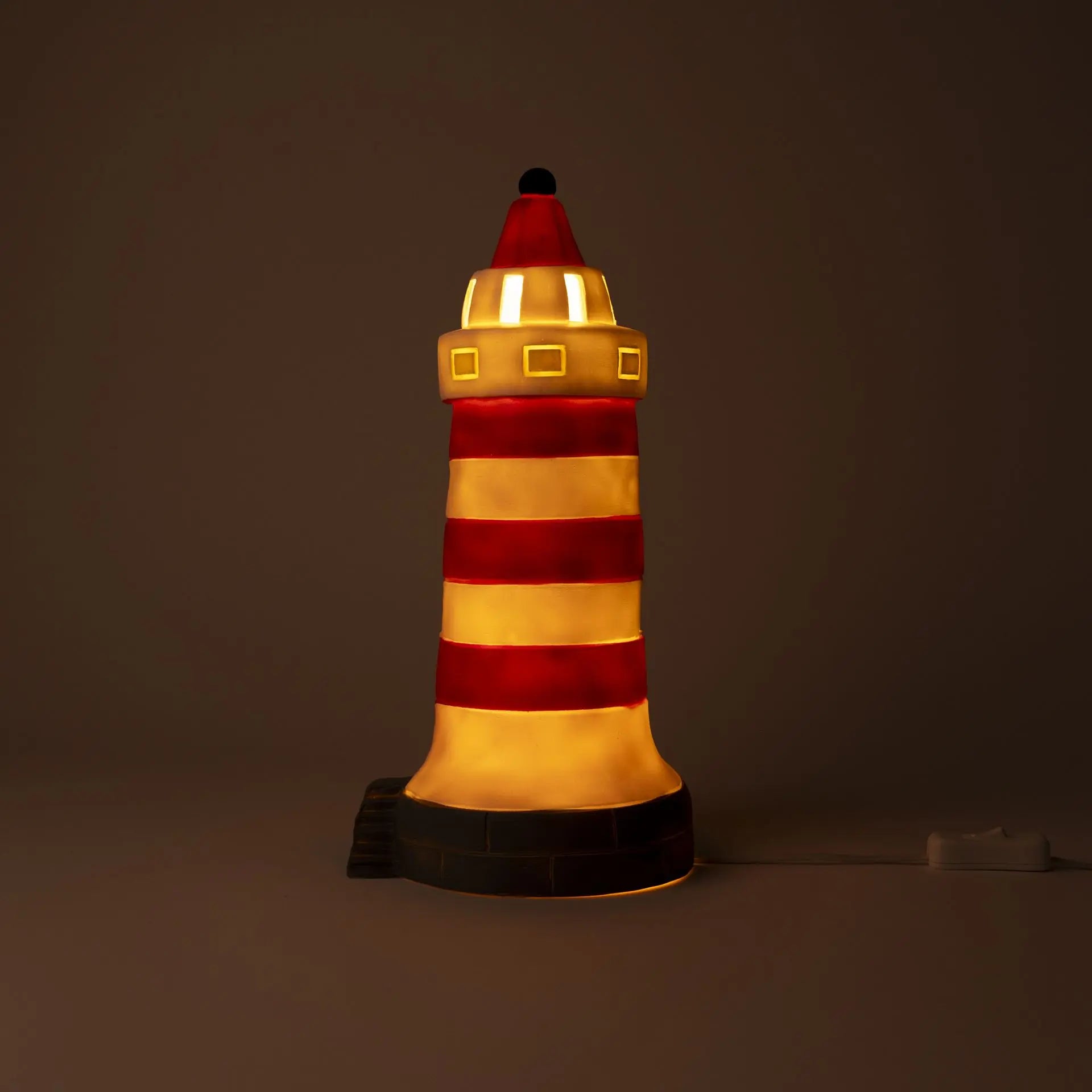 Red Lighthouse Lamp